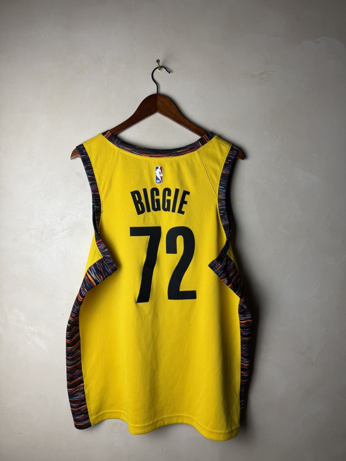 Nike Biggie 72 Brooklyn Yellow Biggie Jersey Nets Nike Brooklyn