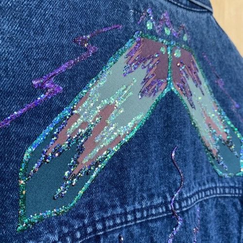 Other Vintage 80s Medium Acid Wash Denim Belma Button Trench Coat Size M / US 6-8 / IT 42-44 - 9 Thumbnail