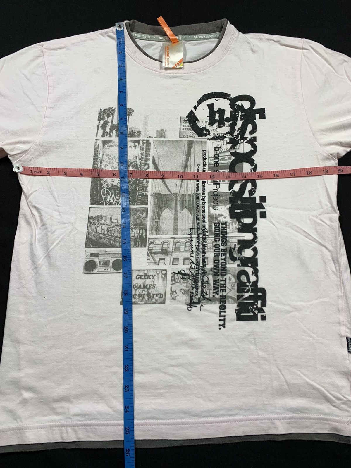 Hysteric Glamour ❤️‍🔥BINDING OFFER❤️‍🔥B ONE SOUL DOUBLE LAYER POEM TEE Size US M / EU 48-50 / 2 - 7 Thumbnail