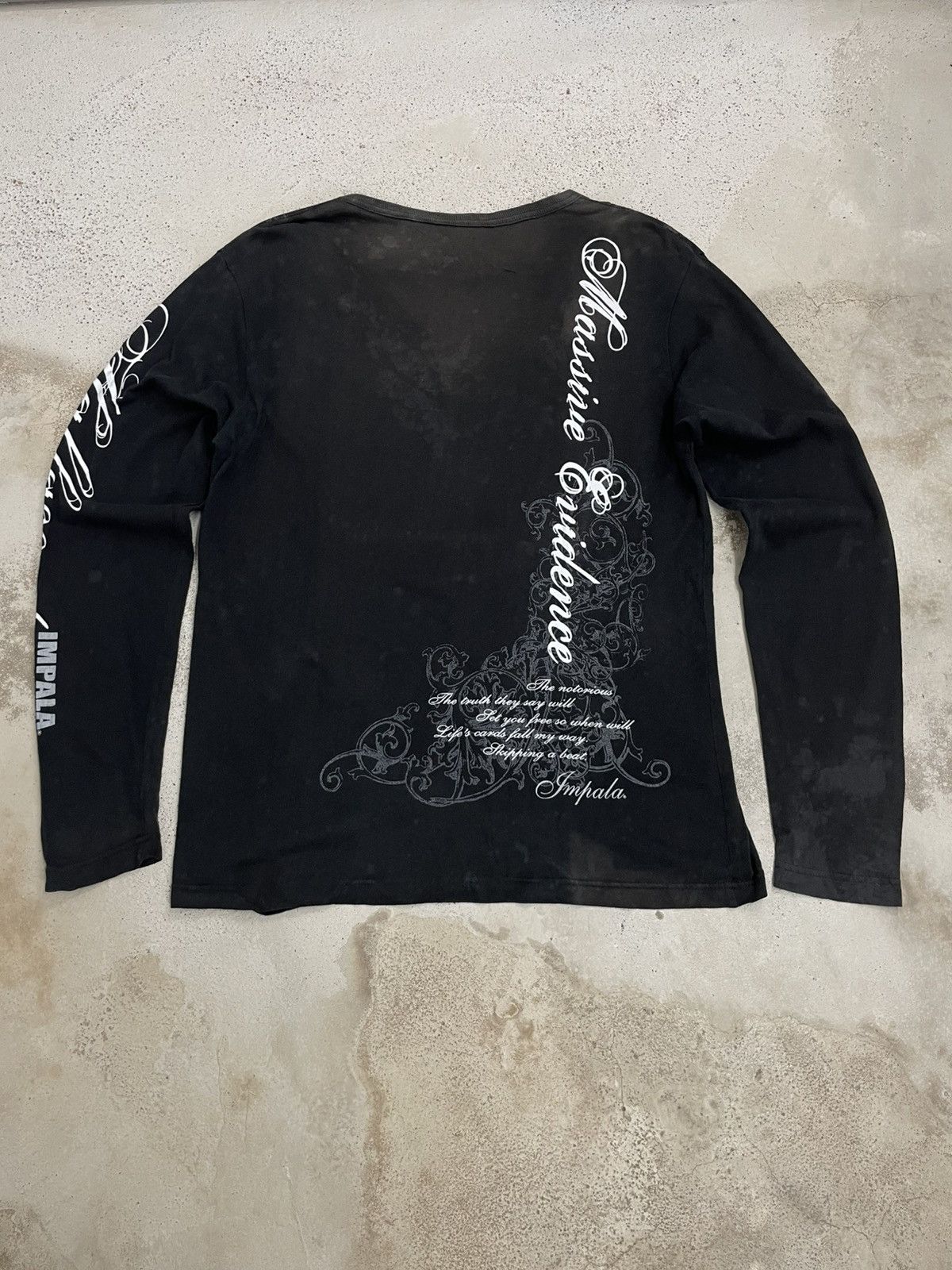 Japanese Brand Faded Vintage Y2K Impala Wording Half Century Life Size US L / EU 52-54 / 3 - 2 Thumbnail