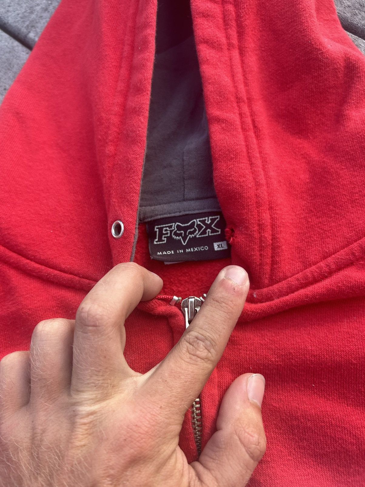Fox Racing × Vintage Y2K Fox Racing Zip up Hoodie Size US XL / EU 56 / 4 - 2 Thumbnail