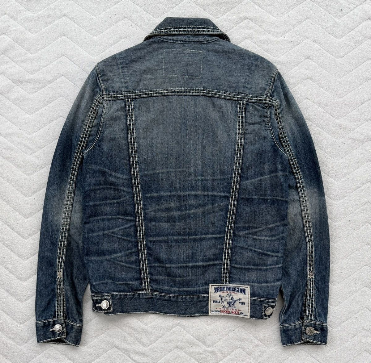 True Religion True Religion Big T Trucker Denim Jacket Blue Medium Wash Size US M / EU 48-50 / 2 - 5 Thumbnail