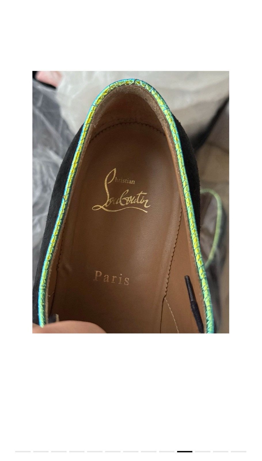 Christian Louboutin Christian Louboutin Limited Edition Reflective Green Oxford Size US 8 / EU 41 - 10 Thumbnail