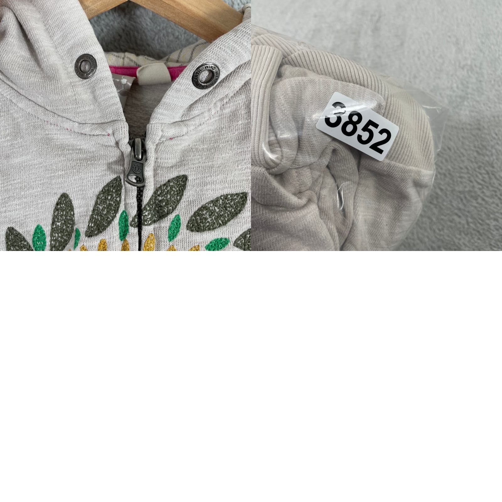 Element VINTAGE Element Hoodie Womens XS Small Skater Beige 2000s Grunge Full Zip Cream Graphic Print Southwestern Hooded Size XS / US 0-2 / IT 36-38 - 8 Thumbnail
