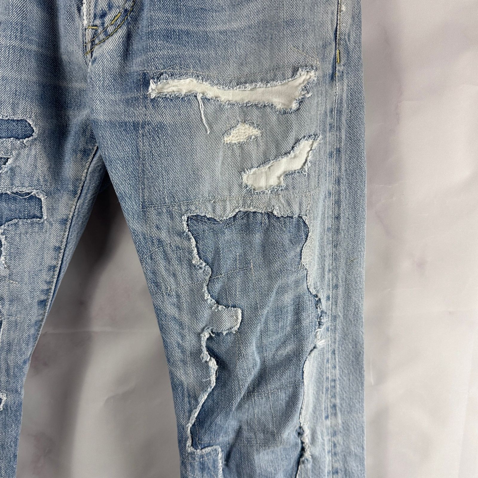 Hysteric Glamour Selvedge Repaired Light Wash Denim Size US 28 / EU 44 - 5 Thumbnail