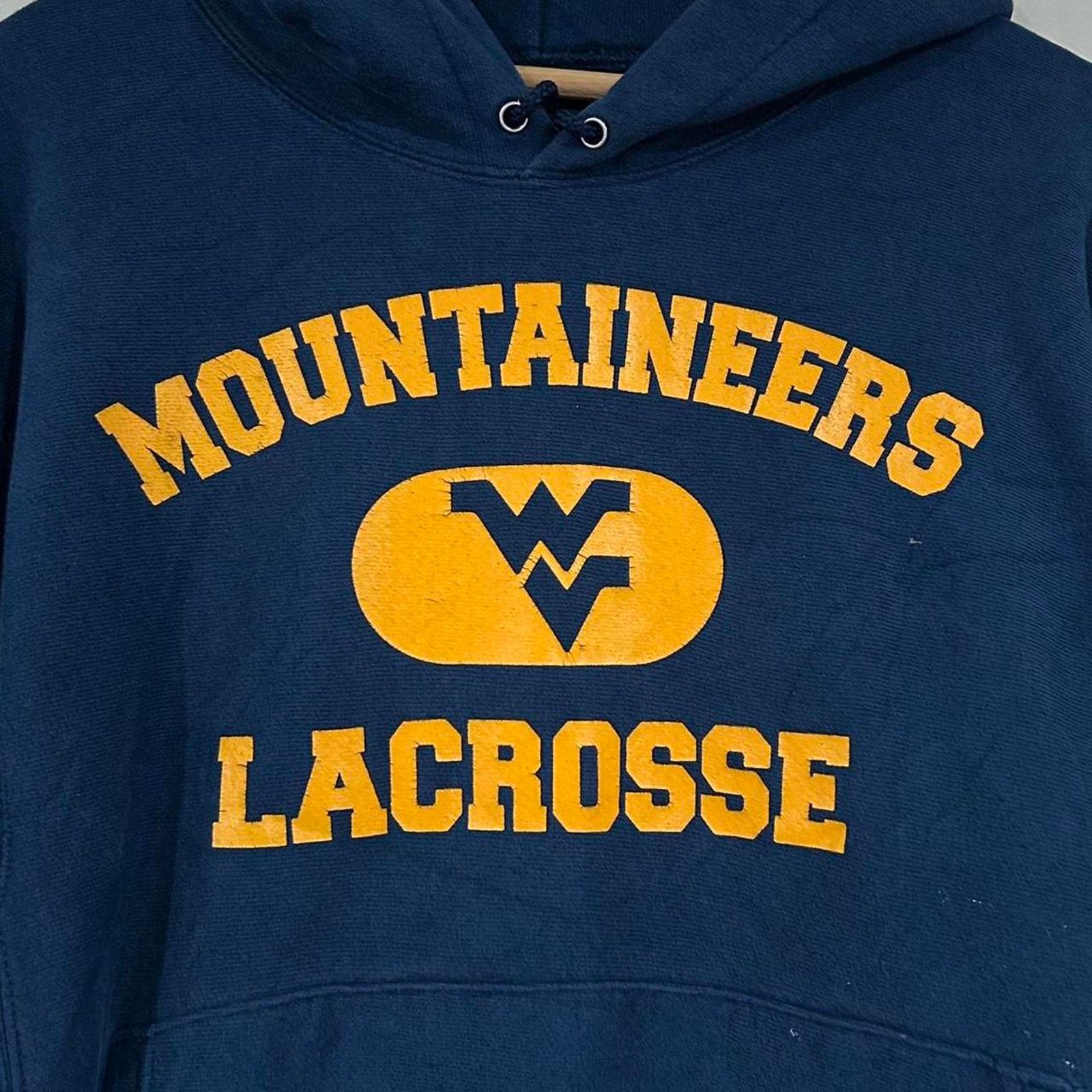 Champion Vintage Champion West Virginia Mountaineers Lacrosse Hoodie Size US M / EU 48-50 / 2 - 2 Thumbnail