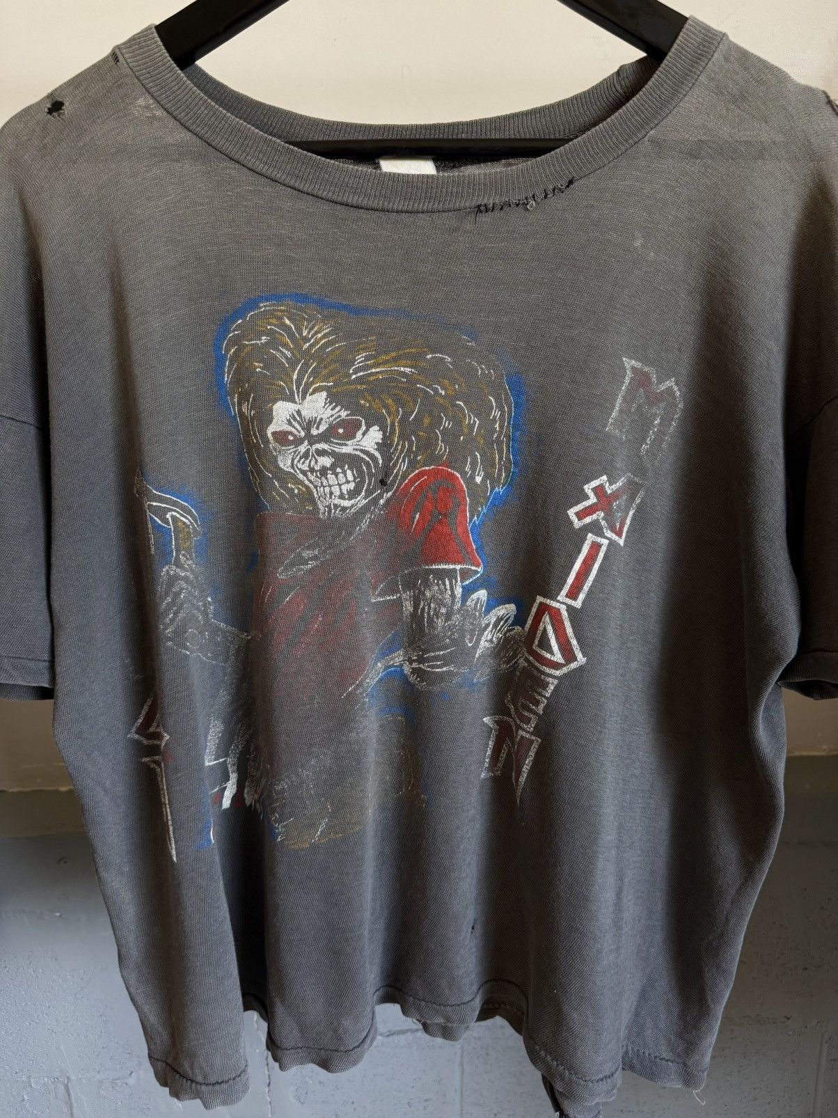 Band Tees 1980s Iron Maiden Bootleg Tee Size US M / EU 48-50 / 2 - 2 Thumbnail