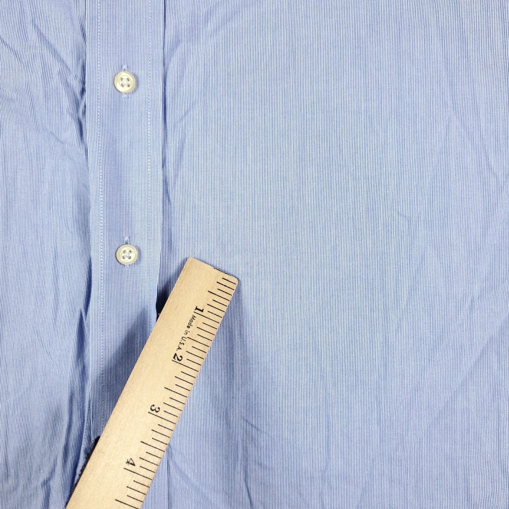 Tommy Hilfiger Tommy Hilfiger Button Up Shirt Mens Large Blue Long Sleeve Casual Woven Regular Fit Size US L / EU 52-54 / 3 - 3 Thumbnail
