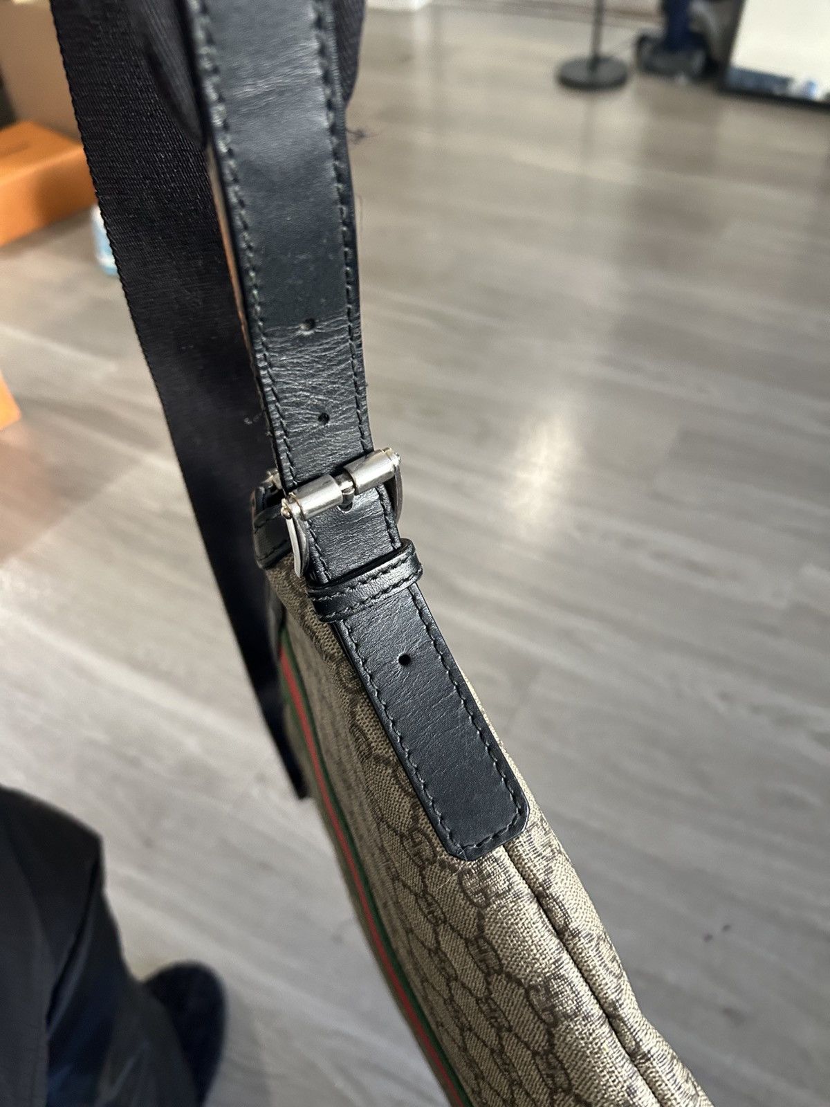 Gucci Gucci GG messenger crossbody monogram web canvas brown tan Size ONE SIZE - 5 Thumbnail