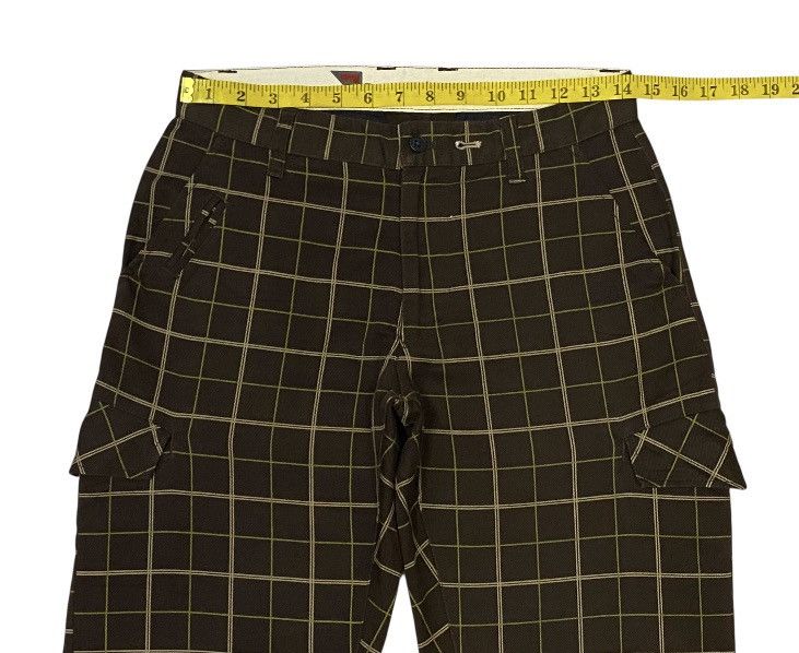 Japanese Brand PPFM Side Pocket Plaid Cargo Trousers Size 28" / US 6 / IT 42 - 11 Thumbnail