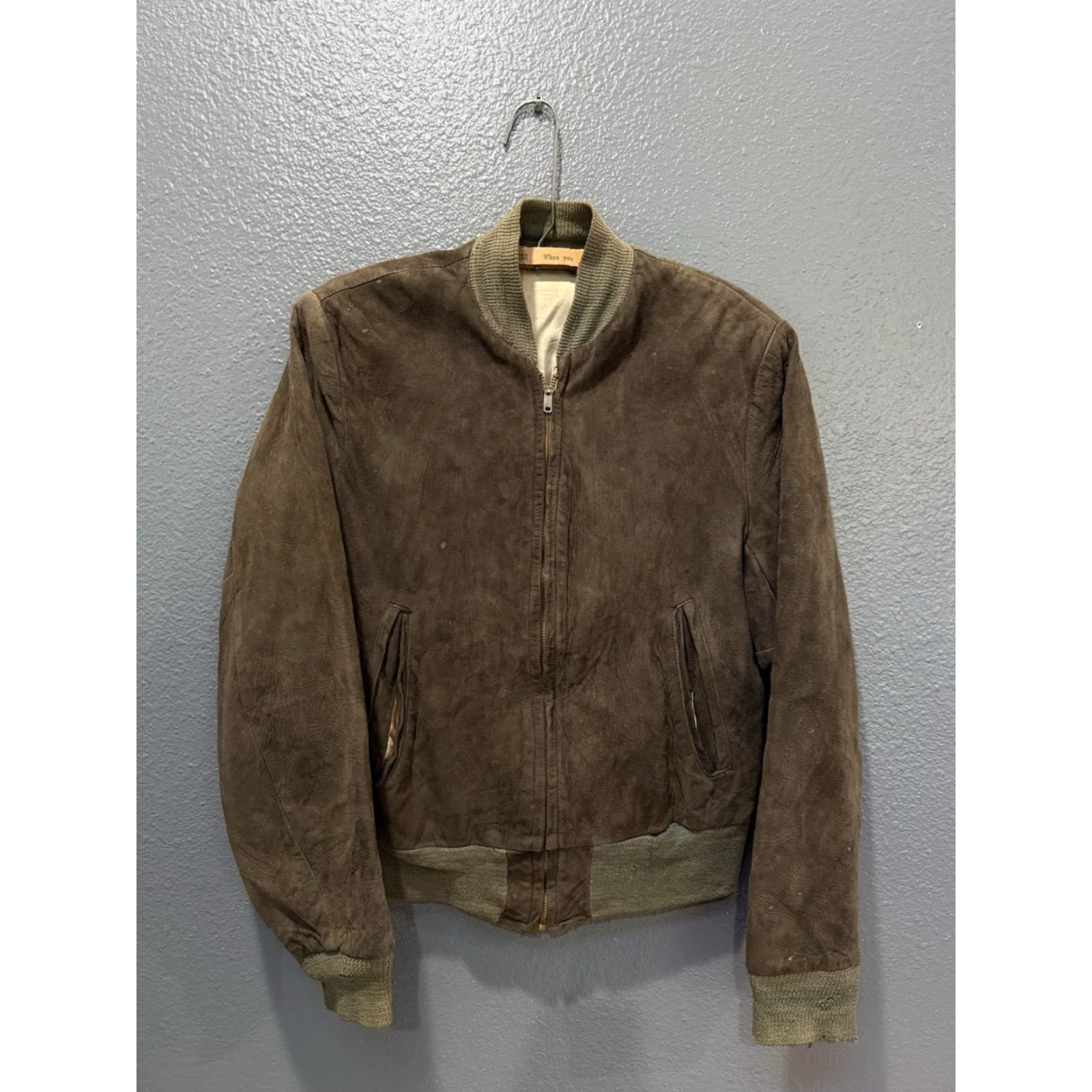 Vintage VINTAGE Black Leather Suede Zip Men’s Bomber Jacket Small Jacket Mens Size S Size US S / EU 44-46 / 1 - 3 Thumbnail