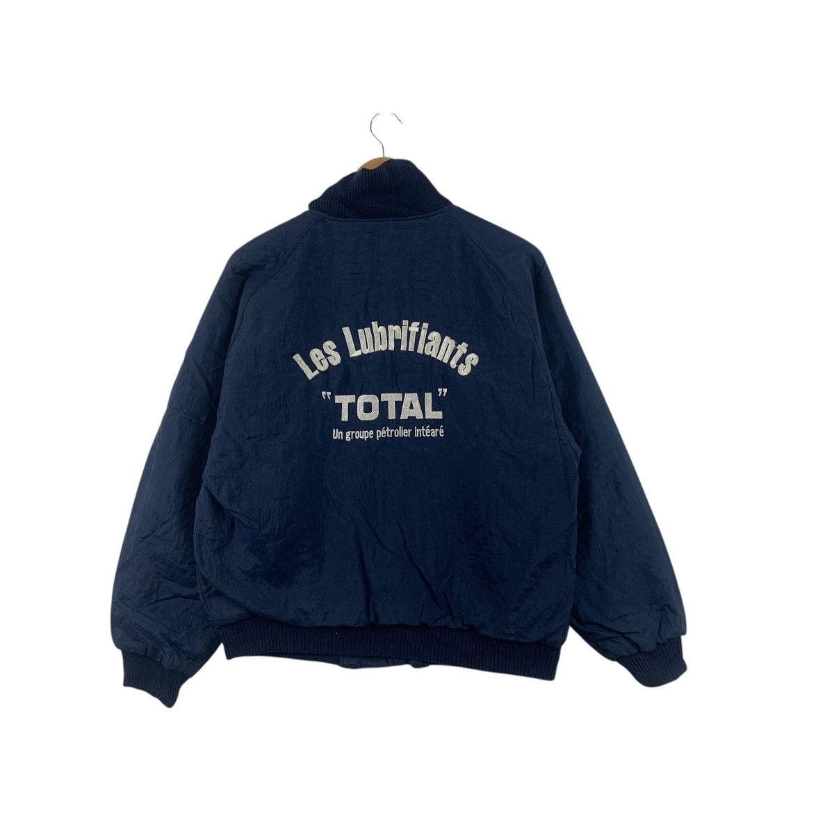 Vintage Vintage 80’ TOTAL LUBRICANTS MOTOR Oil Racing Bomber Jacket Size US XL / EU 56 / 4 - 5 Thumbnail