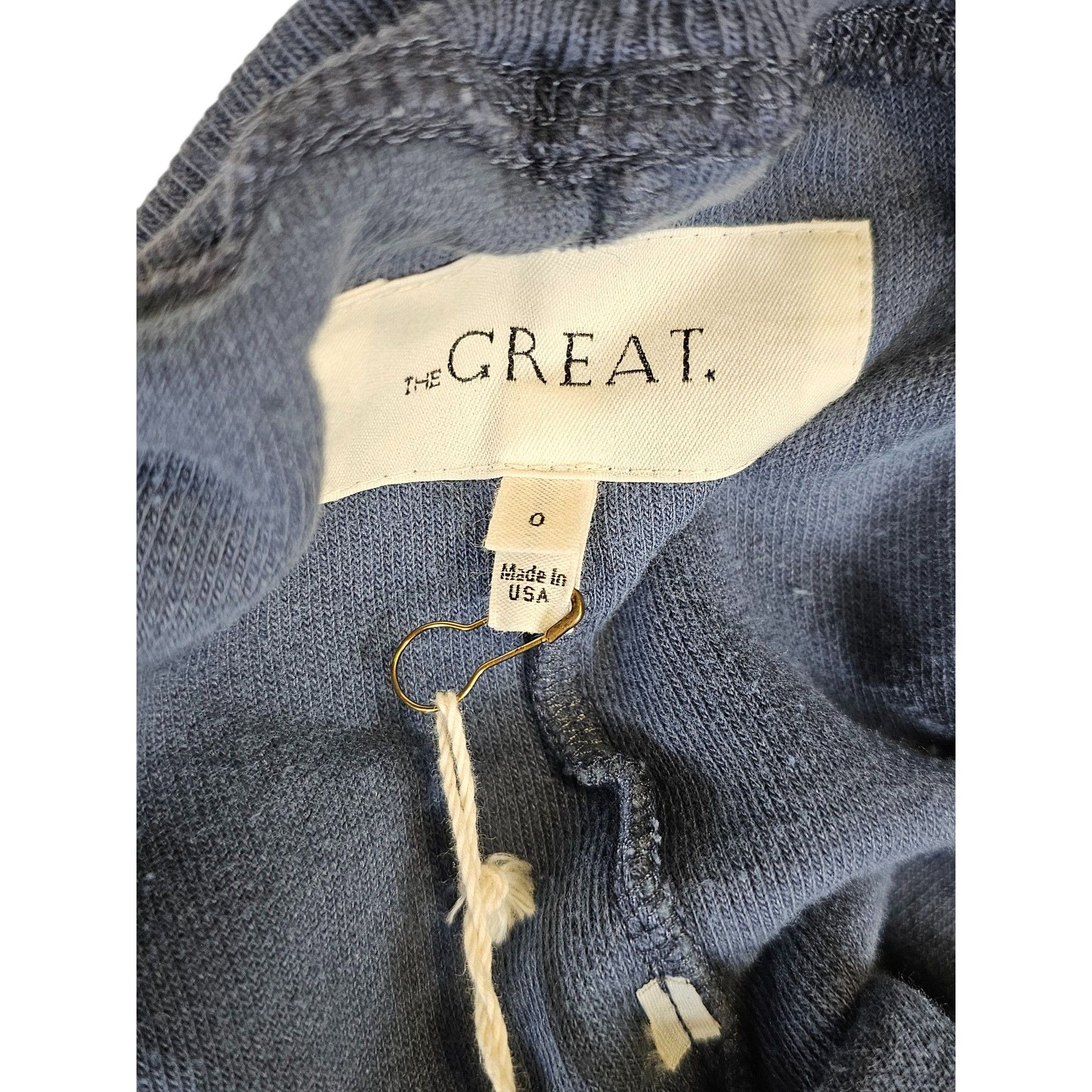 THE GREAT \Sherpa Floral Embroidered Cropped Sweatpants Size 25" / US 0 / IT 36 - 7 Thumbnail