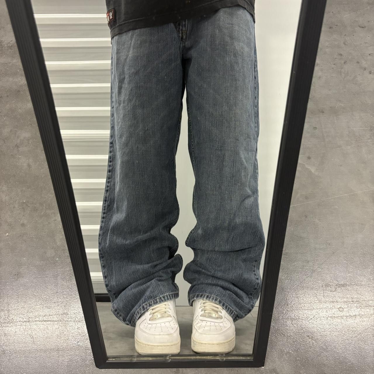 Vintage Crazy Vintage Y2K/2000s Baggy Skater Style Dark Blue Wash Streetwear Grunge Denim Jeans! Size US 36 / EU 52 - 1 Thumbnail