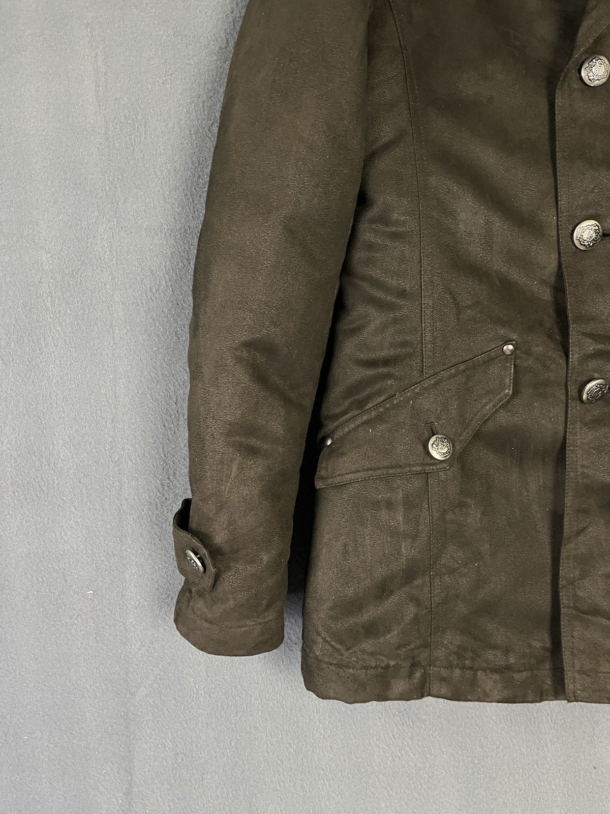 If Six Was Nine × Japanese Brand × Mossimo Mossimo Sport Faux Fur Collar Belted Jacket Military Style Size US M / EU 48-50 / 2 - 4 Thumbnail