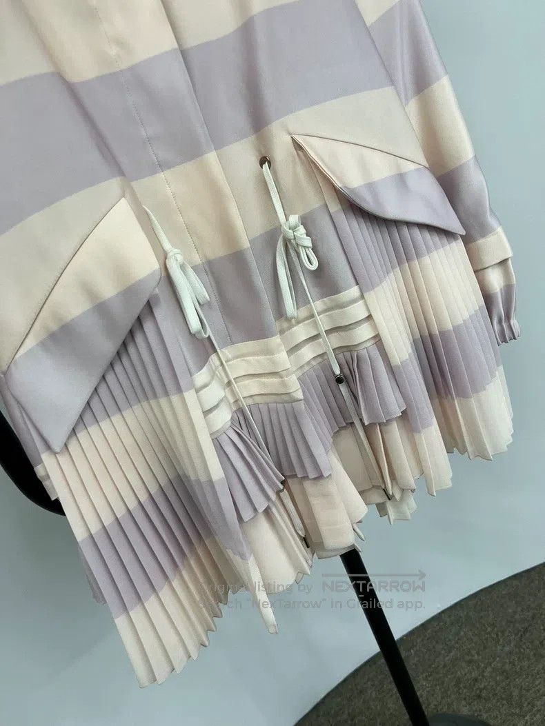 Dior Dior Purple-pink striped windbreaker jacket Size XS / US 0-2 / IT 36-38 - 4 Thumbnail