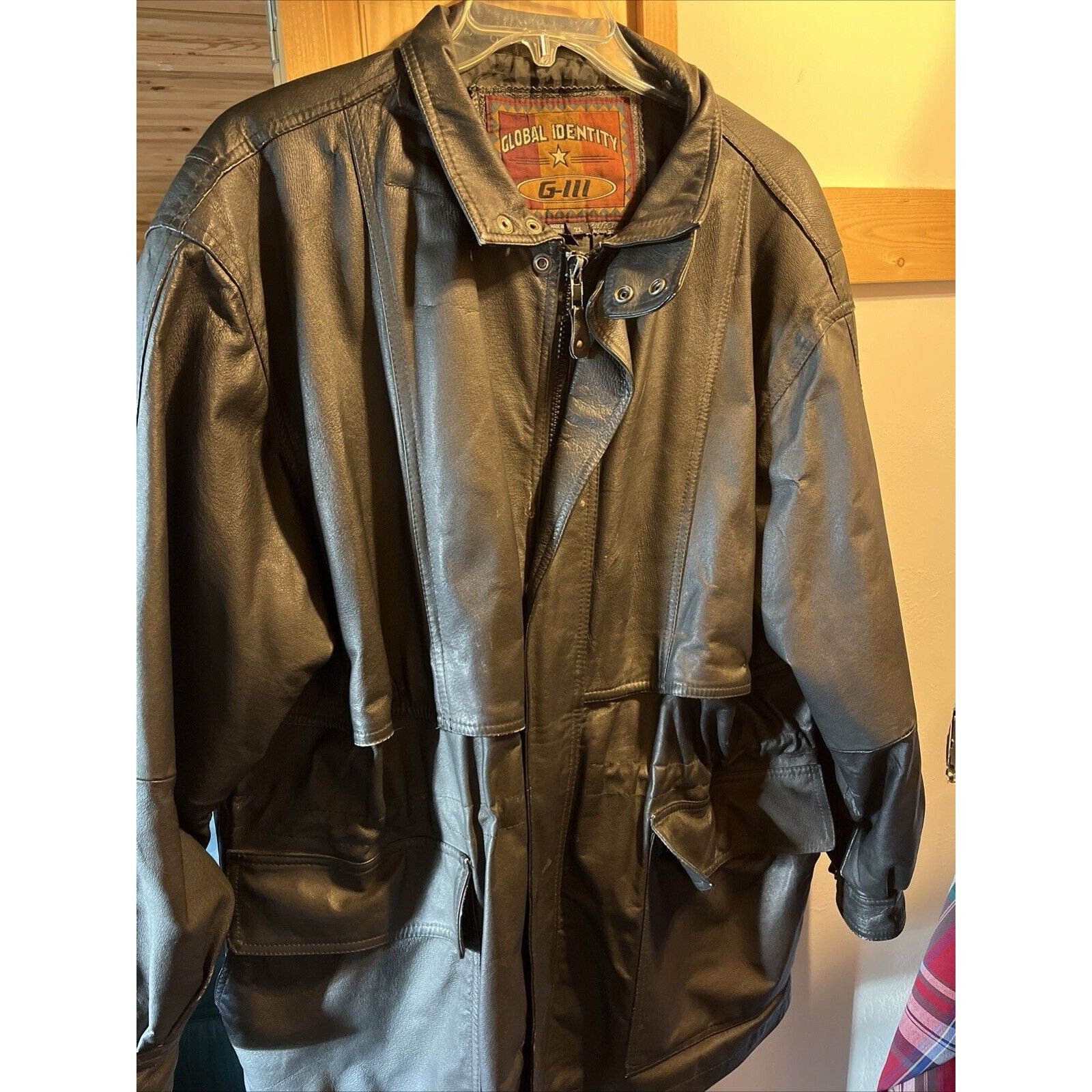 G-III Vintage Jacket Men’s 2X Black leather A2 G1 Global Identity Size US XXL / EU 58 / 5 - 2 Thumbnail