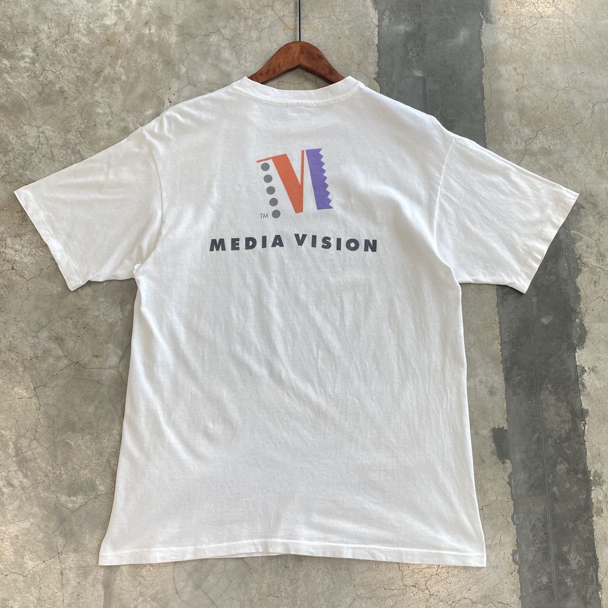 Vintage Vintage Early 90's Media Vision Tee Size US L / EU 52-54 / 3 - 3 Thumbnail