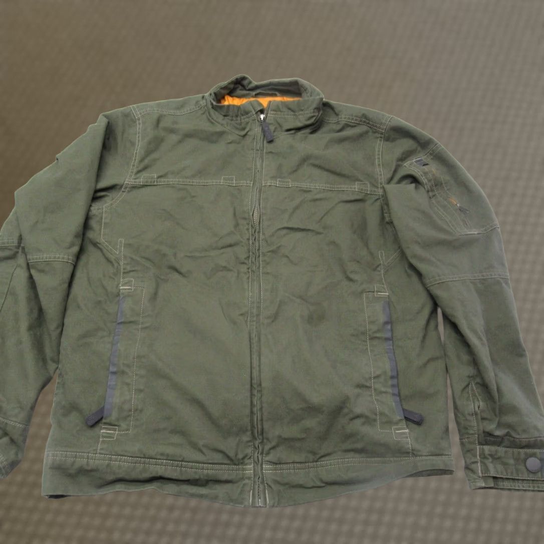 Prana prAna Jacket Womens Medium Green Canvas Pockets Insulated Quilt Lined Full Zip Jacket Size M / US 6-8 / IT 42-44 - 1 Thumbnail
