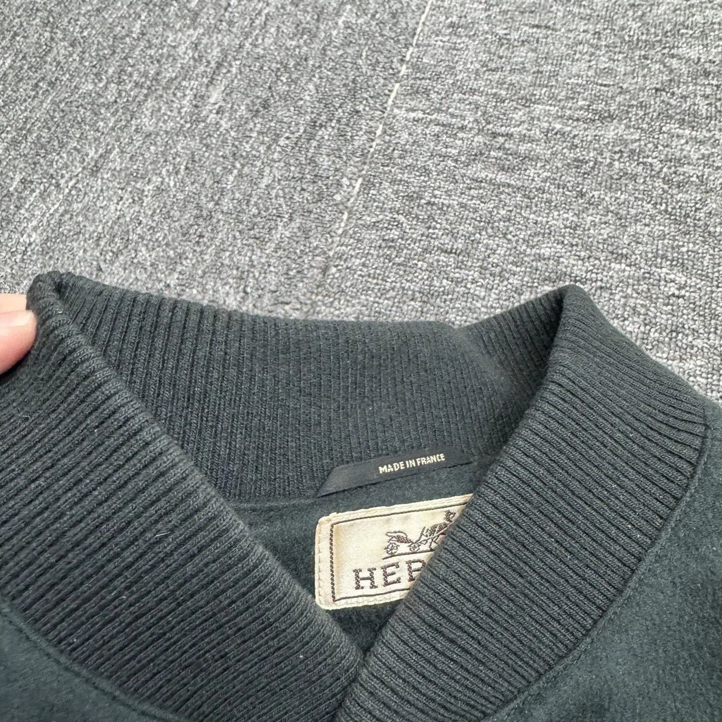 Hermes Black Button-Front Bomber Jacket Size L. Size US L / EU 52-54 / 3 - 2 Thumbnail