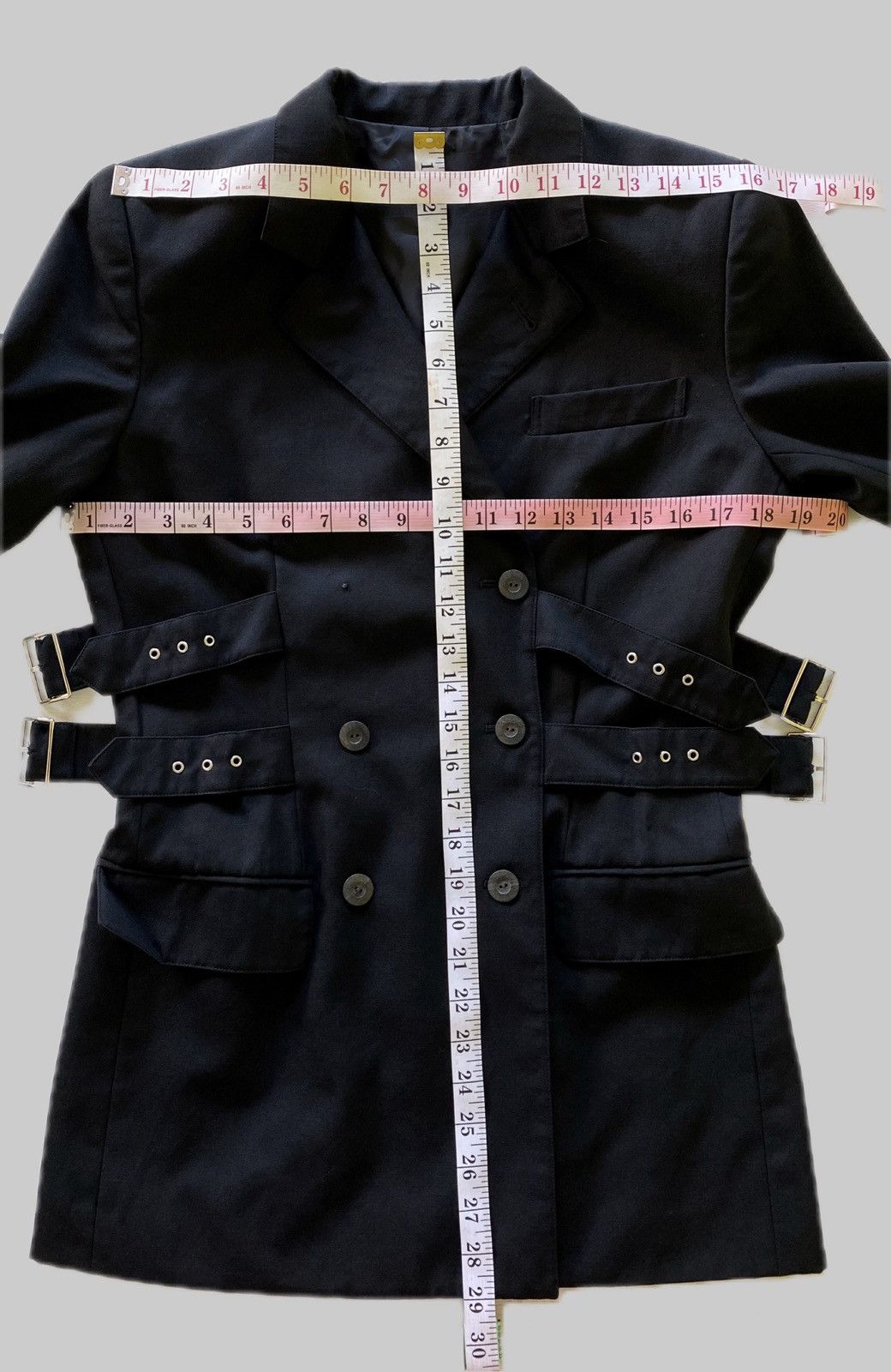 Jean Paul Gaultier ARCHIVES❗️Vintage Junior Gaultier Buckle Wool Blazer Size M / US 6-8 / IT 42-44 - 9 Thumbnail