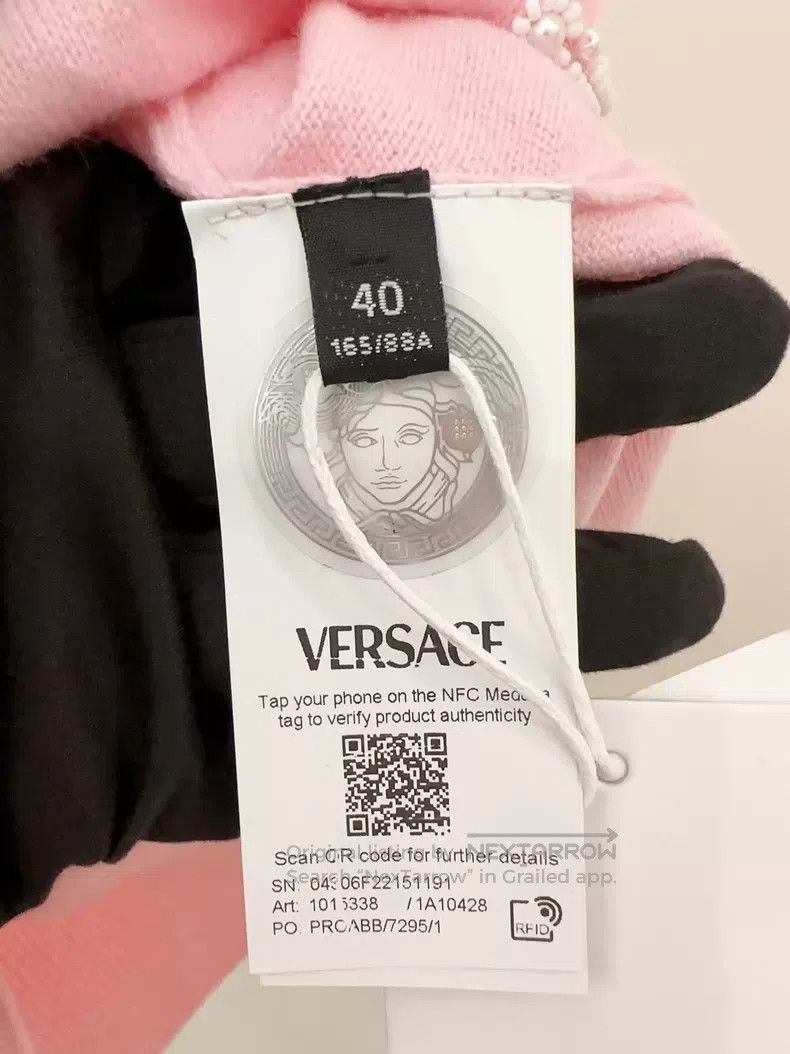 Versace Versace Pink pearl cardigan Size S / US 4 / IT 40 - 7 Thumbnail
