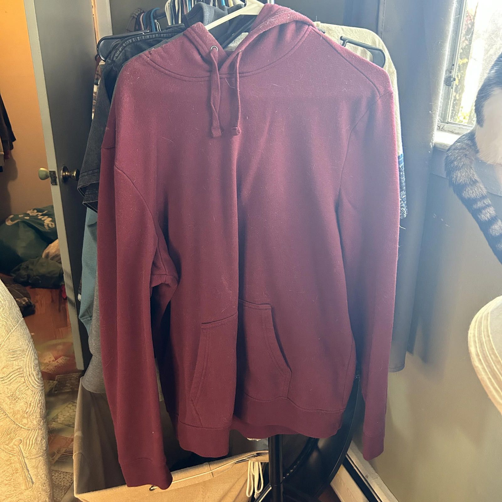 Urban Pipeline The Awesomely Soft Ultimate Hoodie (L) Burgundy Cozy Comfort Size US L / EU 52-54 / 3 - 1 Thumbnail