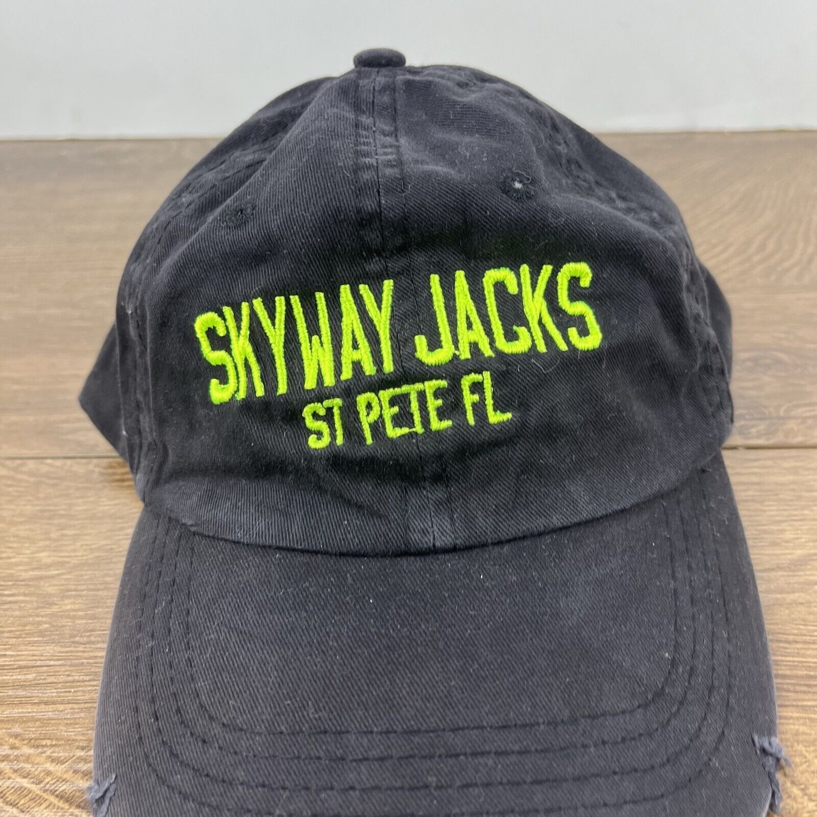 Other Skyway Jacks Hat St Pete Florida Hat Black Adjustable Hat Bl Size ONE SIZE - 8 Thumbnail