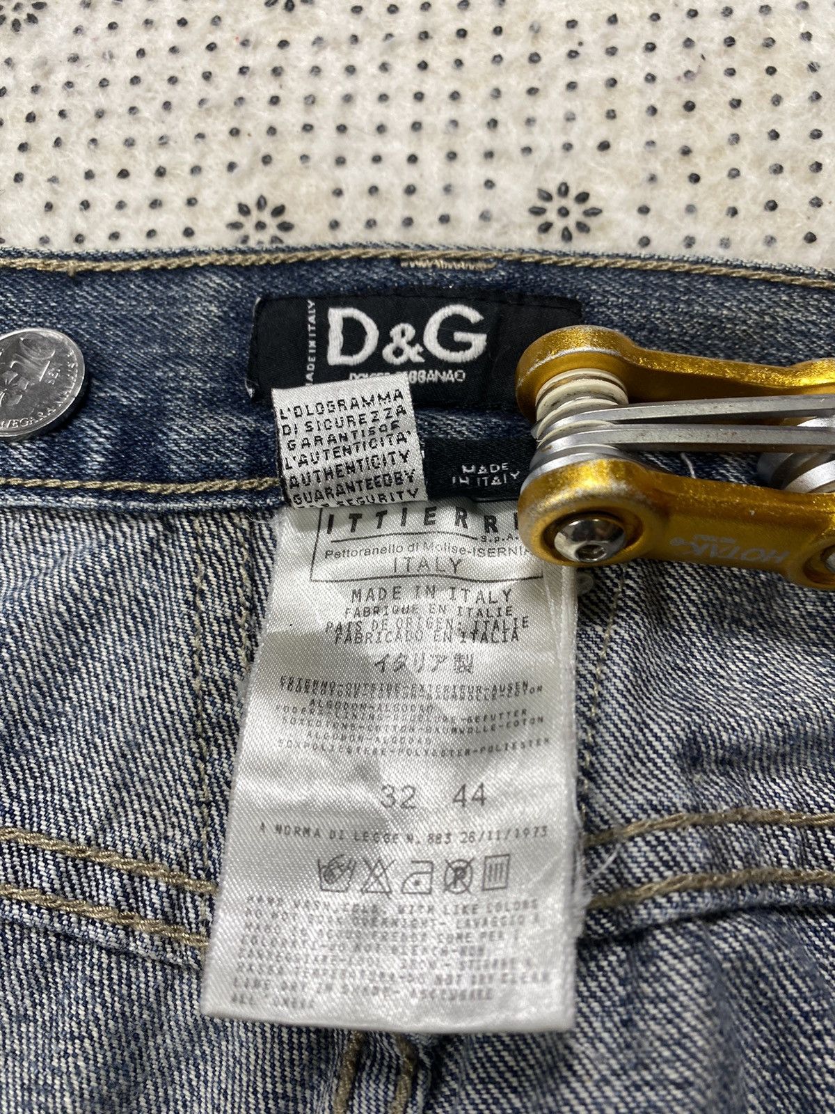 Dolce & Gabbana Authentic Double Knee Denim By Dolce And Gabbana Size US 34 / EU 50 - 10 Thumbnail