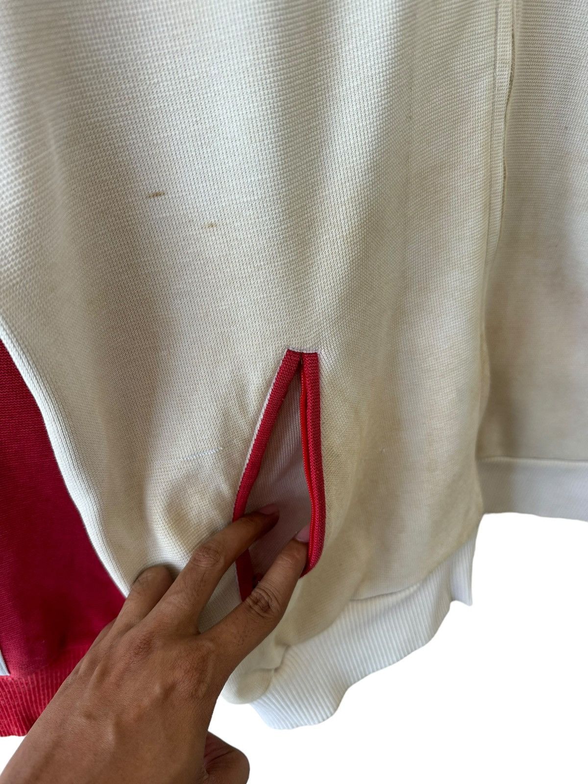 Adidas Vintage 80s adidas Red/White Tracktop Size US L / EU 52-54 / 3 - 8 Thumbnail