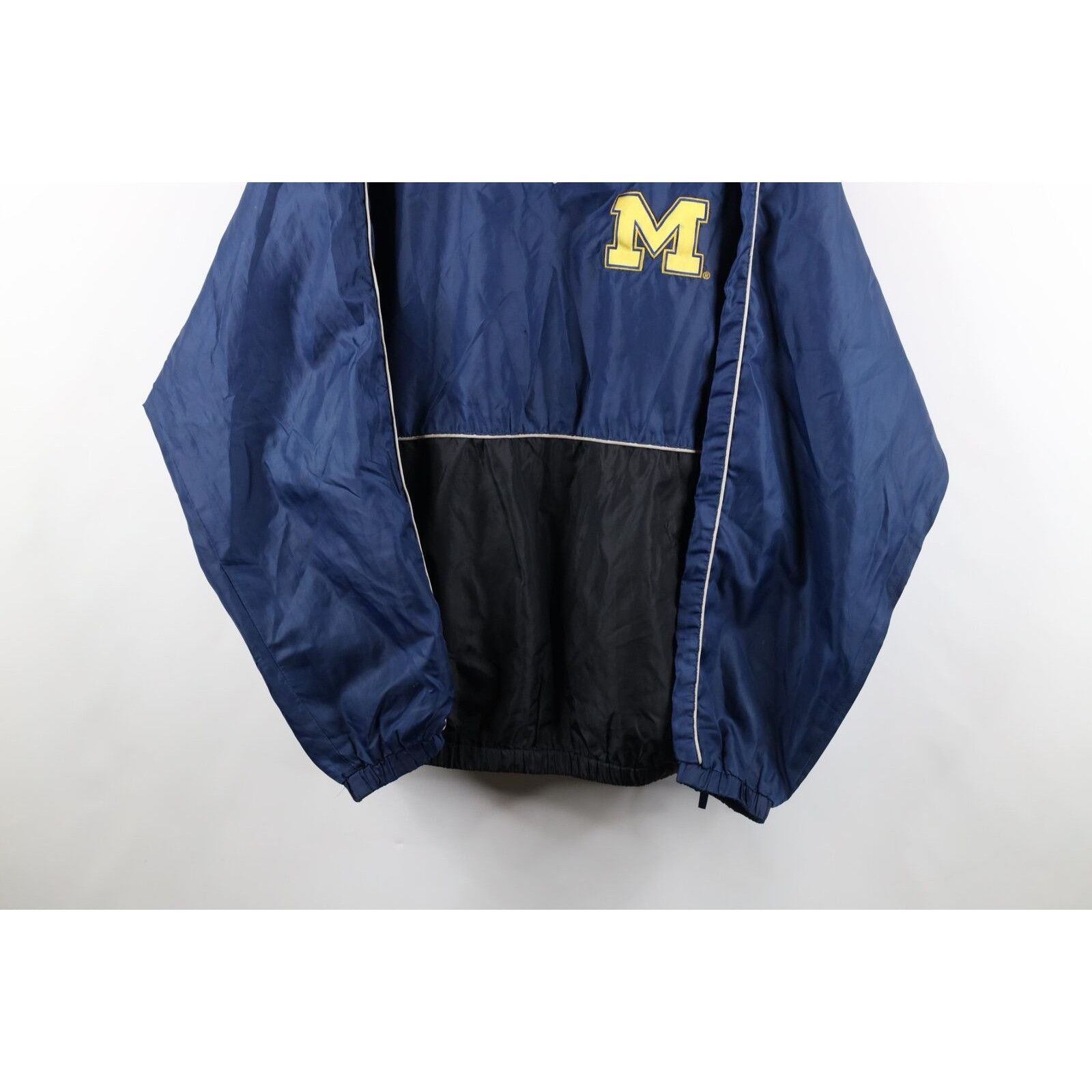 Vintage Vintage 90s University of Michigan Pullover Jacket Size US XXL / EU 58 / 5 - 3 Thumbnail