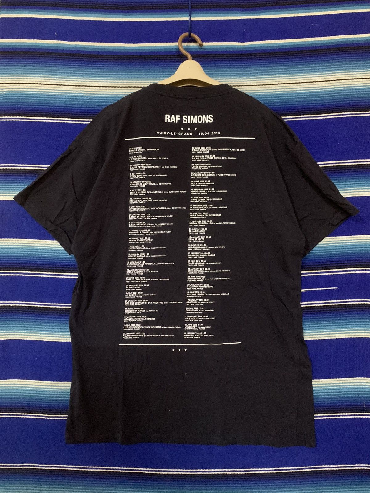Raf Simons SS20 RAF Simon Antwerp Tour T-shirt Size L Size US L / EU 52-54 / 3 - 7 Thumbnail