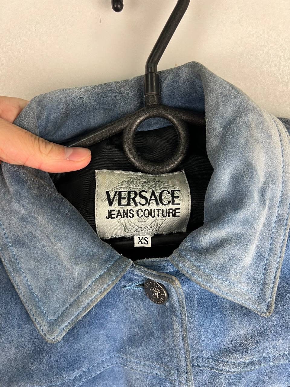 Versace × Versace Jeans Couture × Vintage Versace Jeans Couture leather vintage jacket size XS Size XS / US 0-2 / IT 36-38 - 13 Thumbnail