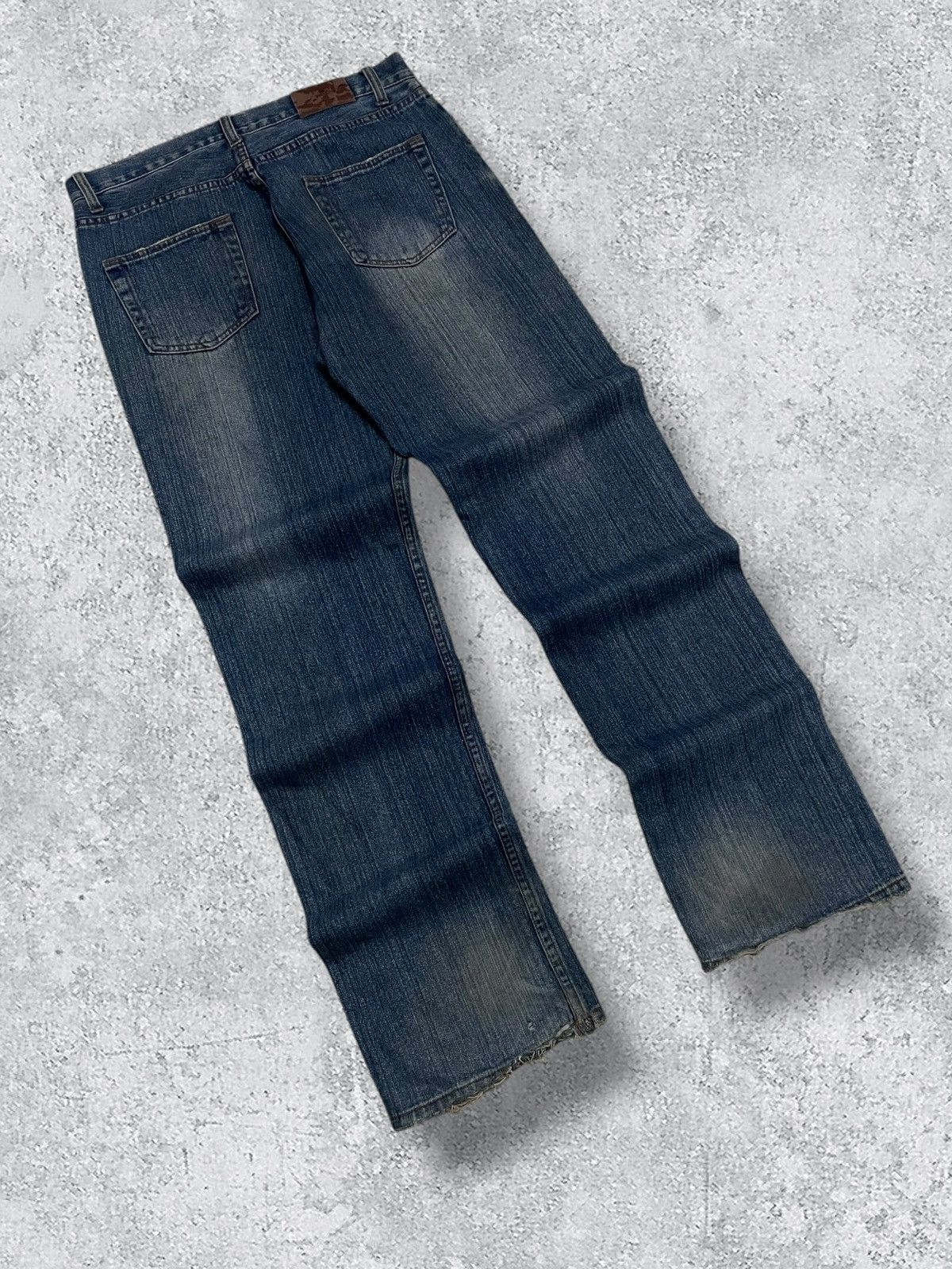 Japanese Brand Vintage Japan Designer 90’s Nylaus Grunge Patchwork Denim Size US 34 / EU 50 - 10 Thumbnail