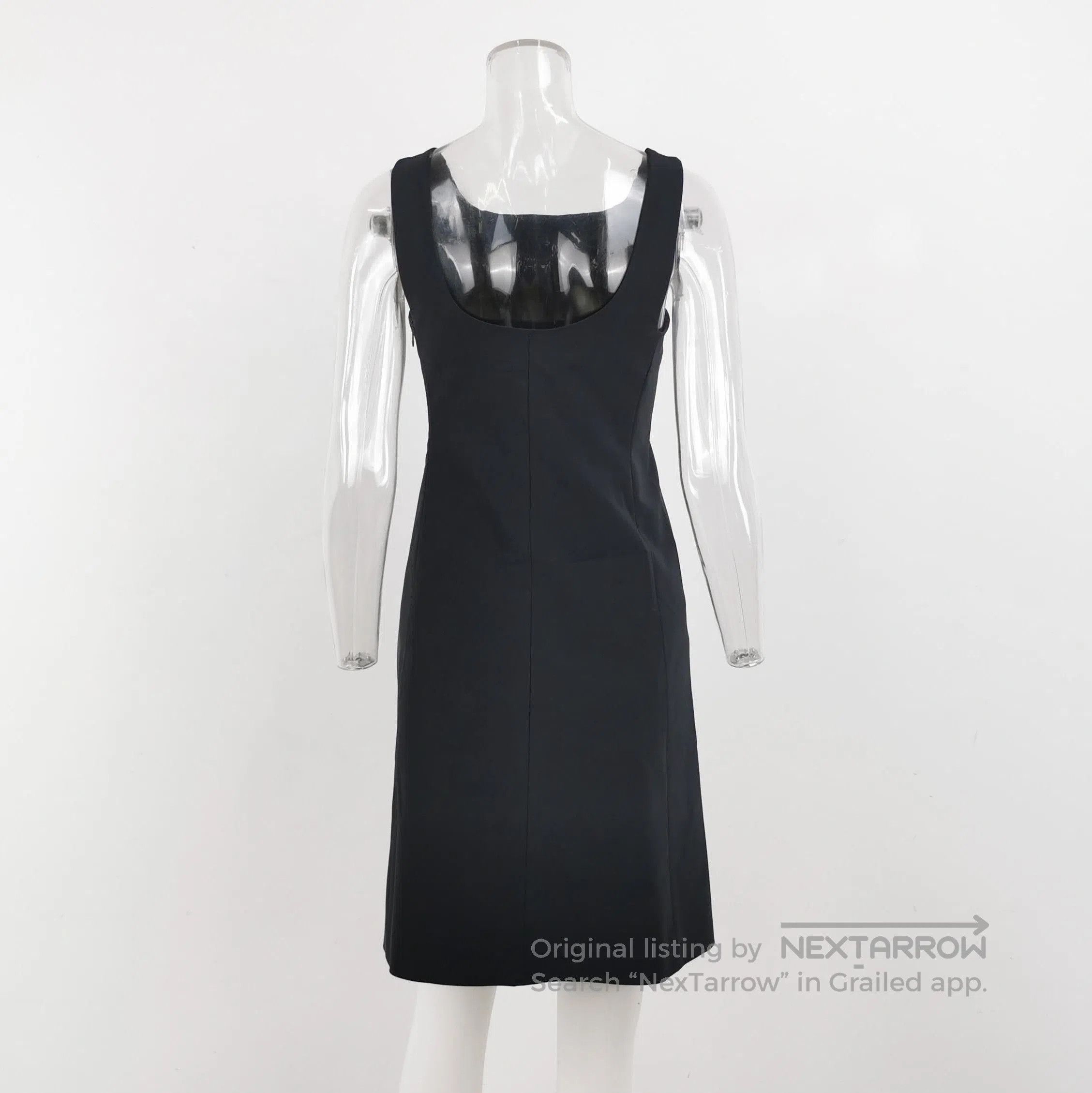 Prada Prada Sleeveless Square Neck Vintage Dress . Size L / US 10 / IT 46 - 3 Thumbnail