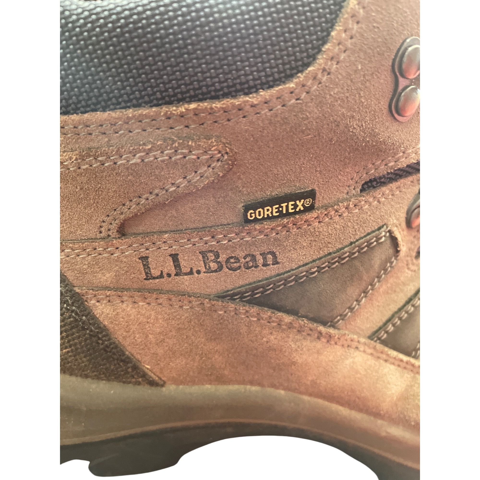 L.L. Bean L.L. Bean Gortex Mens gray leather ankle hike boots size 10M Size US 10 / EU 43 - 12 Thumbnail
