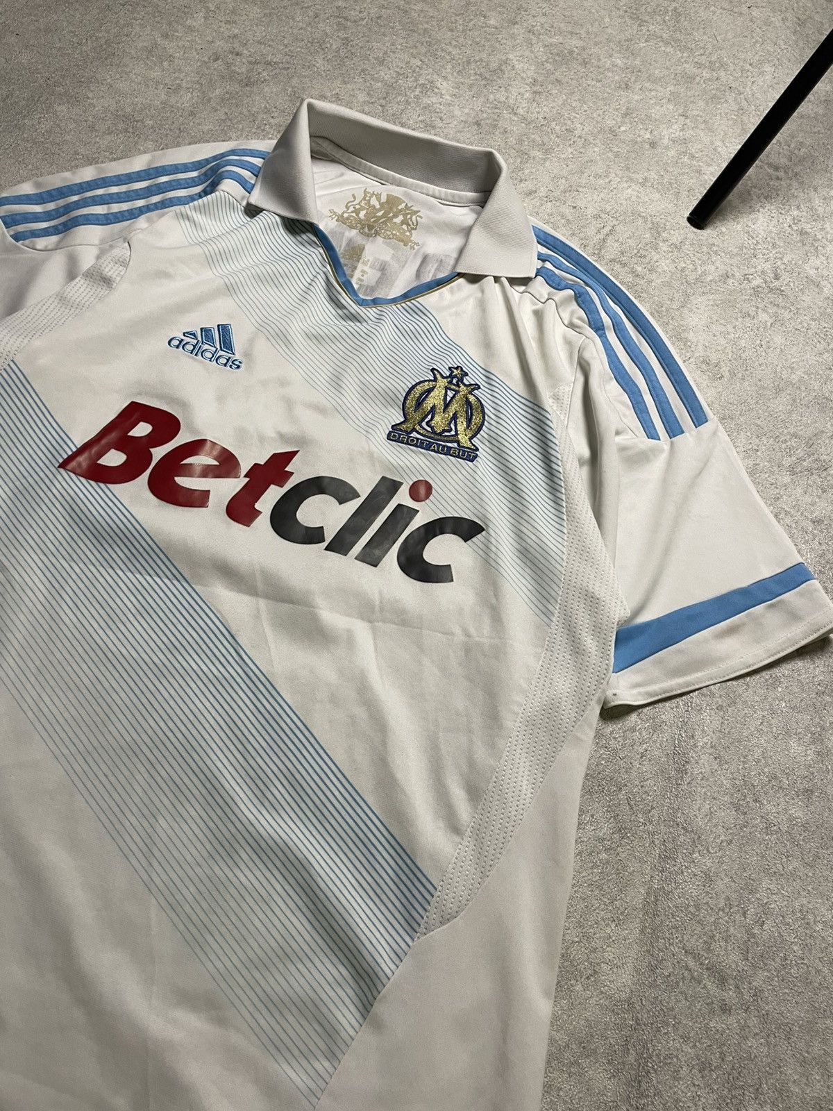 Adidas Olympique Marseille 2010/11 Home Jersey – Rémy SOCCER JERSEY Size US L / EU 52-54 / 3 - 3 Thumbnail