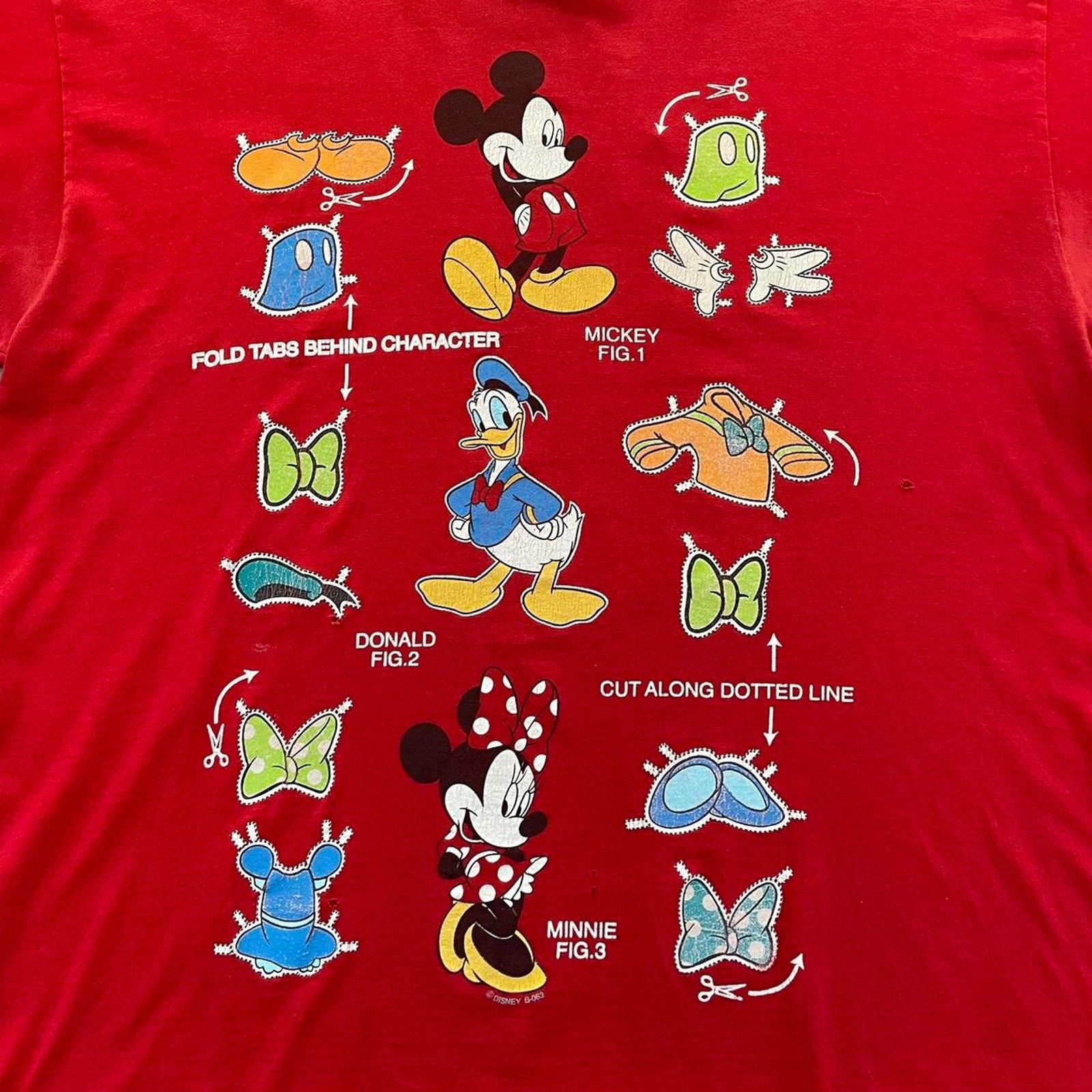 Mickey Unlimited Vintage 90s Disney Mickey Mouse Red T-shirt Size US XL / EU 56 / 4 - 2 Thumbnail