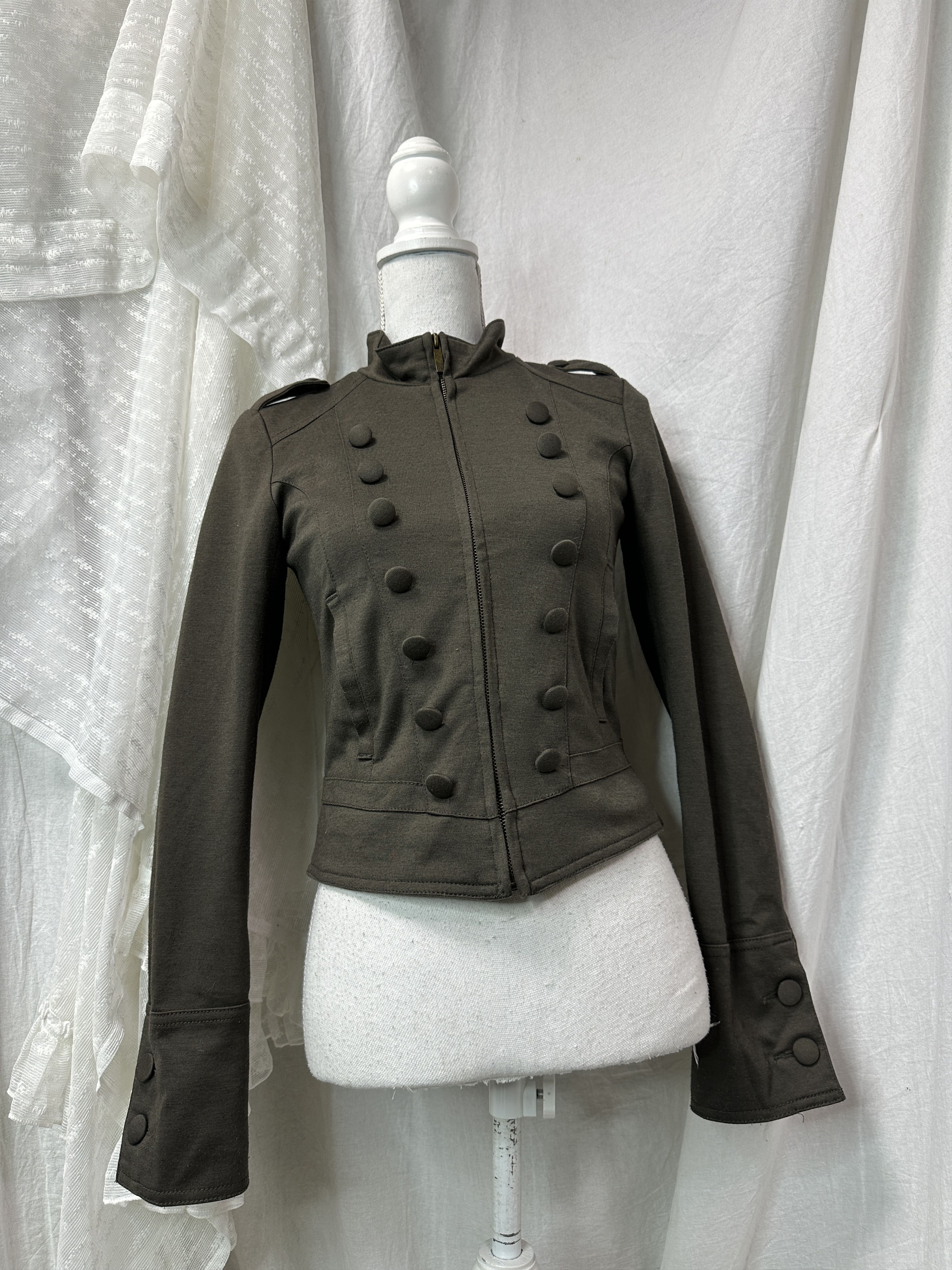 Vintage Vintage Utility Military Style Napoleon Blazer 00s Size S / US 4 / IT 40 - 1 Thumbnail