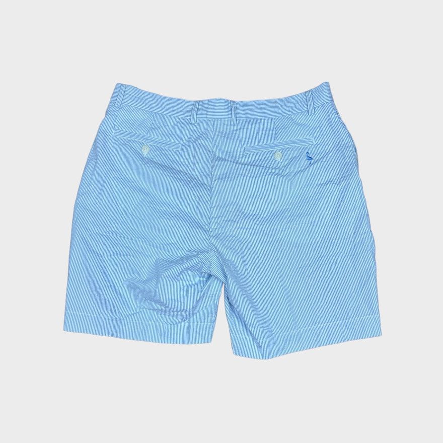 Tailorbyrd Tailorbyrd Collection Striped Seersucker Shorts | Size 36 Size US 36 / EU 52 - 3 Thumbnail
