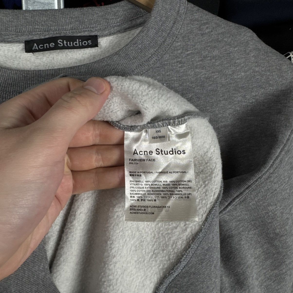 Acne Studios ACNE STUDIOS FAIRVIEW FACE SWEATSHIRT CREWNECK XXS Size US XXS / EU 40 - 4 Thumbnail