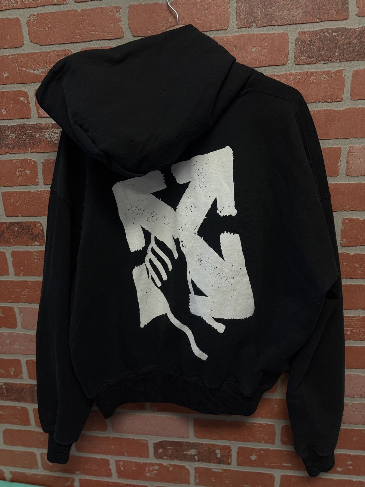 Off-White × Virgil Abloh Off White Hoodie Size Medium Black Arrow Fade 🧼 Size US M / EU 48-50 / 2 - 4 Thumbnail