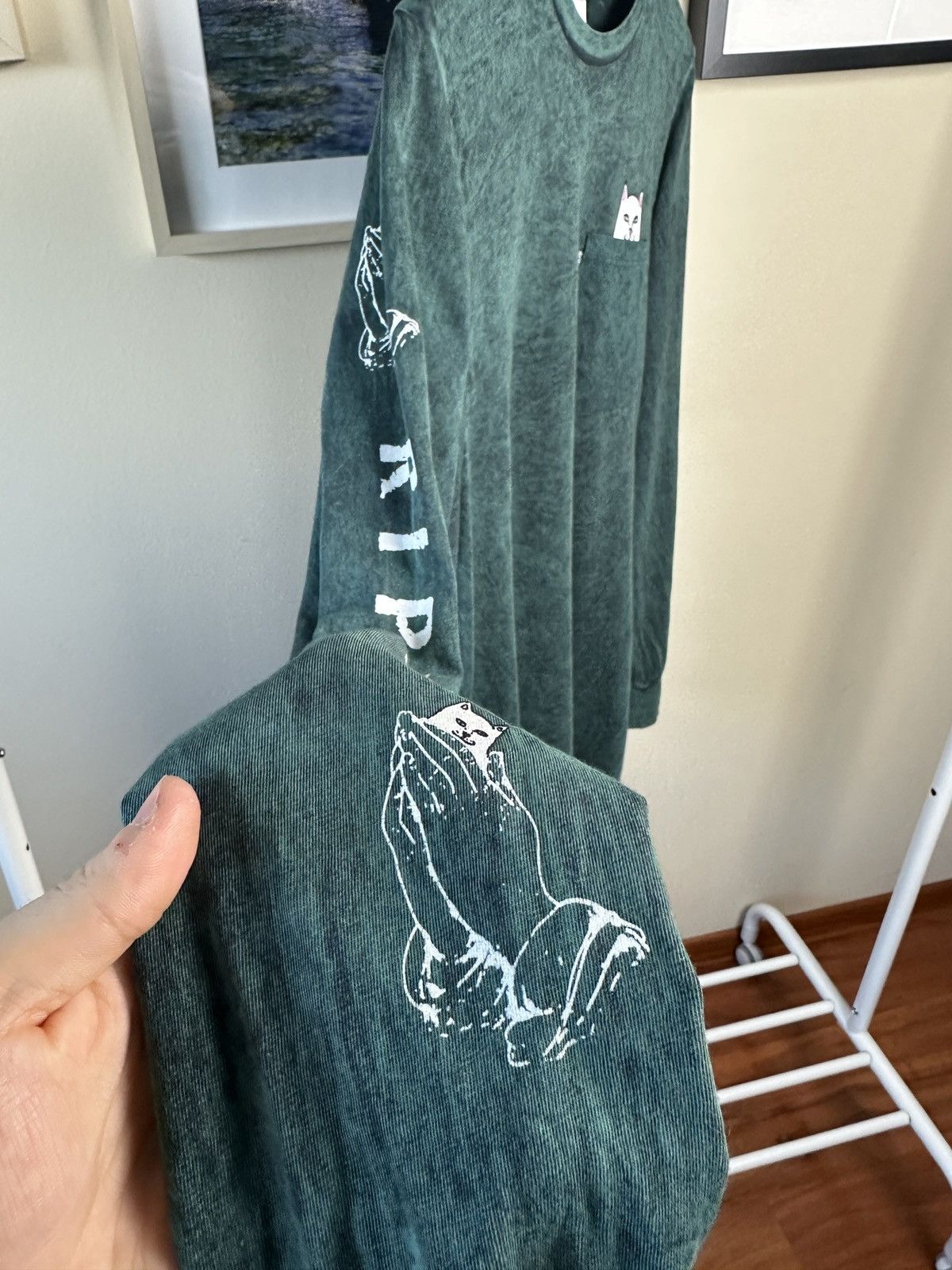 RIPNDIP Green longsleeve Ripndip Size US S / EU 44-46 / 1 - 4 Thumbnail