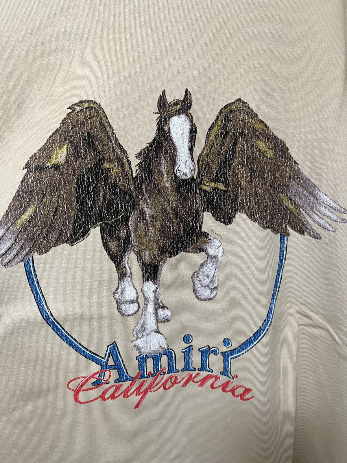 Amiri Amiri Clydesdale Vintage Pegasus T-Shirt Sz XL Size US XL / EU 56 / 4 - 2 Thumbnail