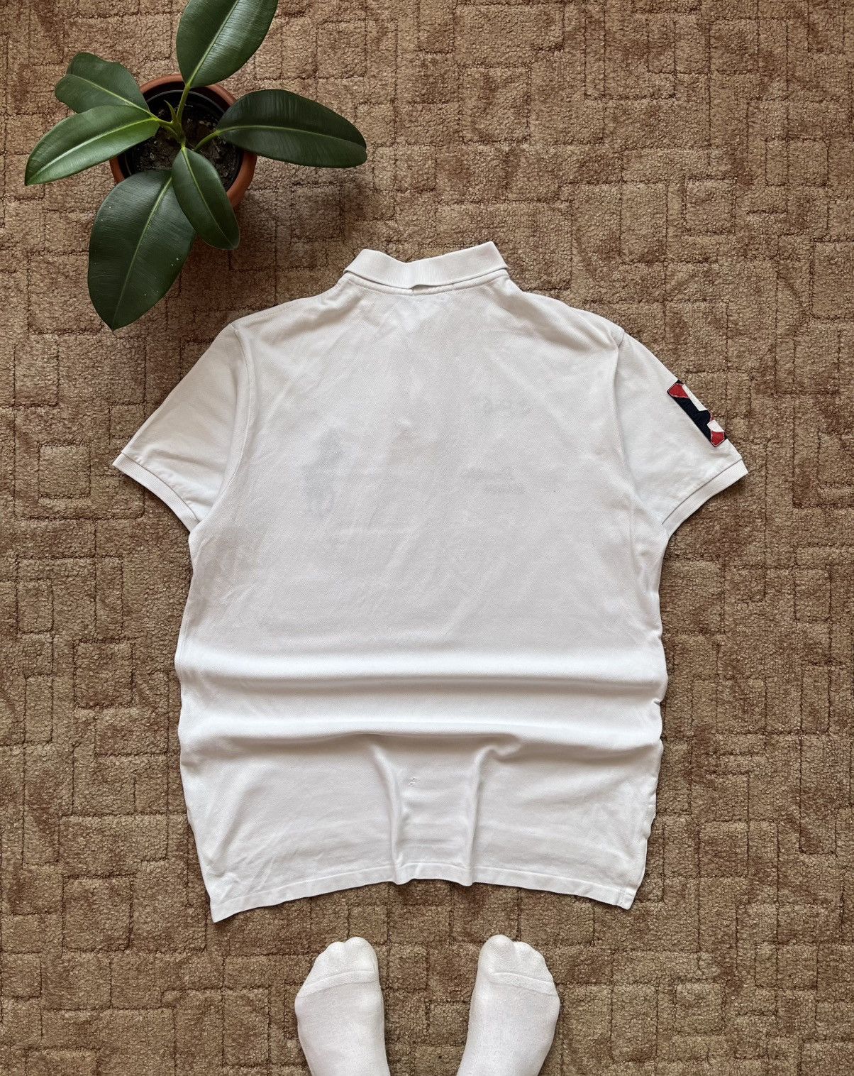 Polo Ralph Lauren Vintage Polo Ralph Lauren #5 Big Logo Chief Kief White Tee Size US L / EU 52-54 / 3 - 5 Thumbnail