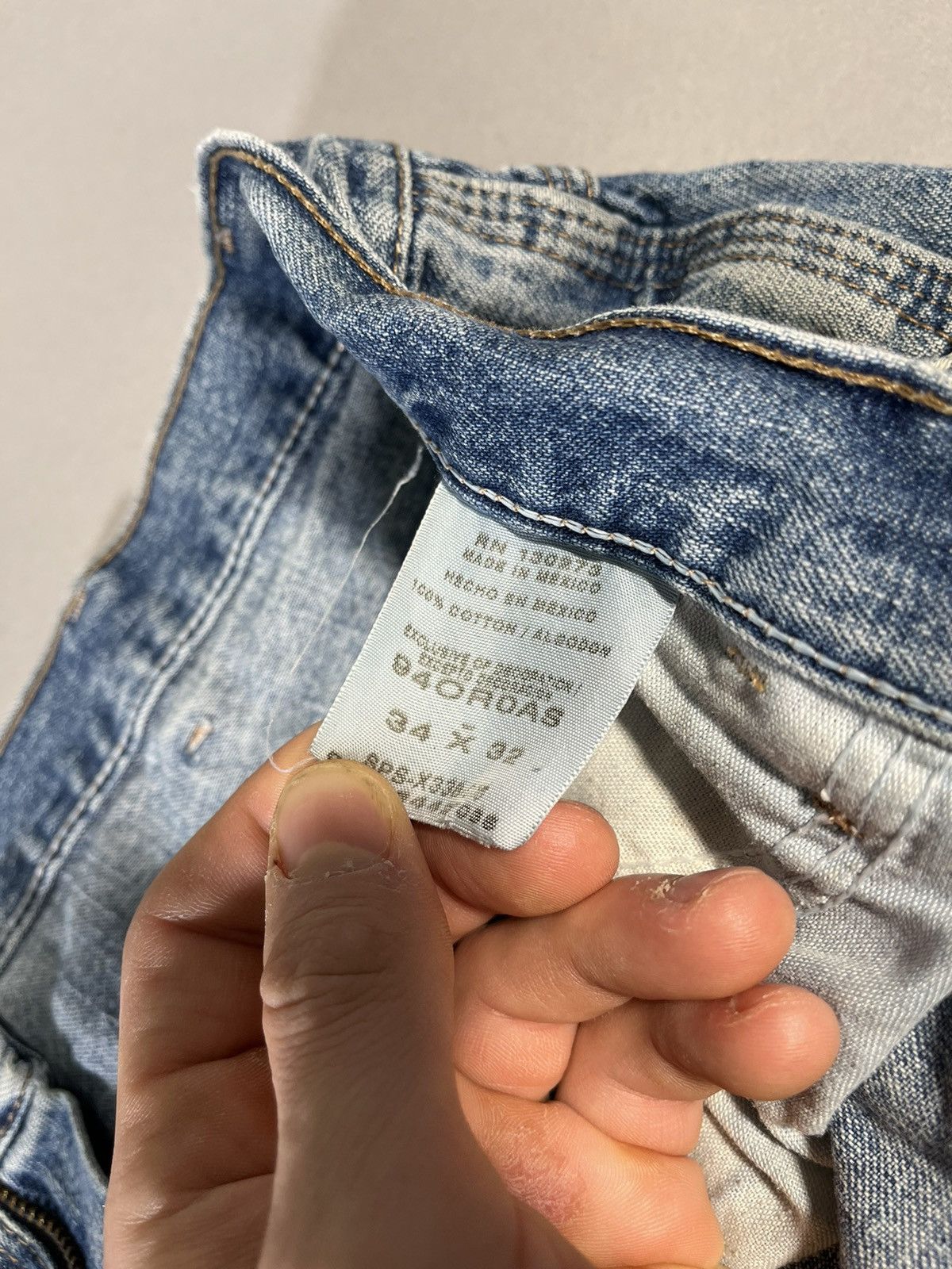 Wrangler Y2K Wrangler Baggy Skater Distressed Carpenter Jeans Size US 32 / EU 48 - 3 Thumbnail