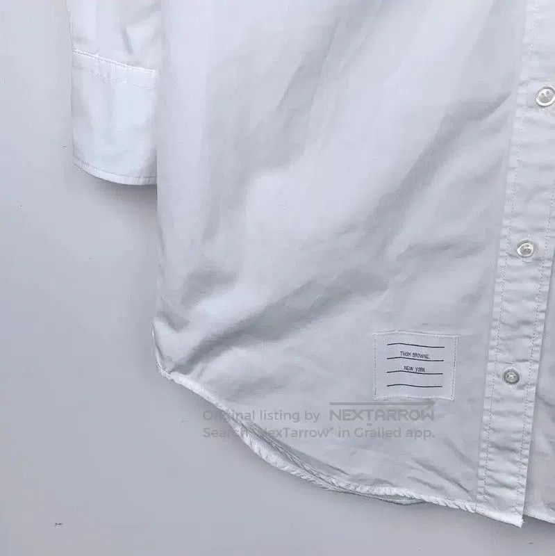 Thom Browne Thom Browne White Cotton Long Sleeve Dress . Size S / US 4 / IT 40 - 5 Thumbnail