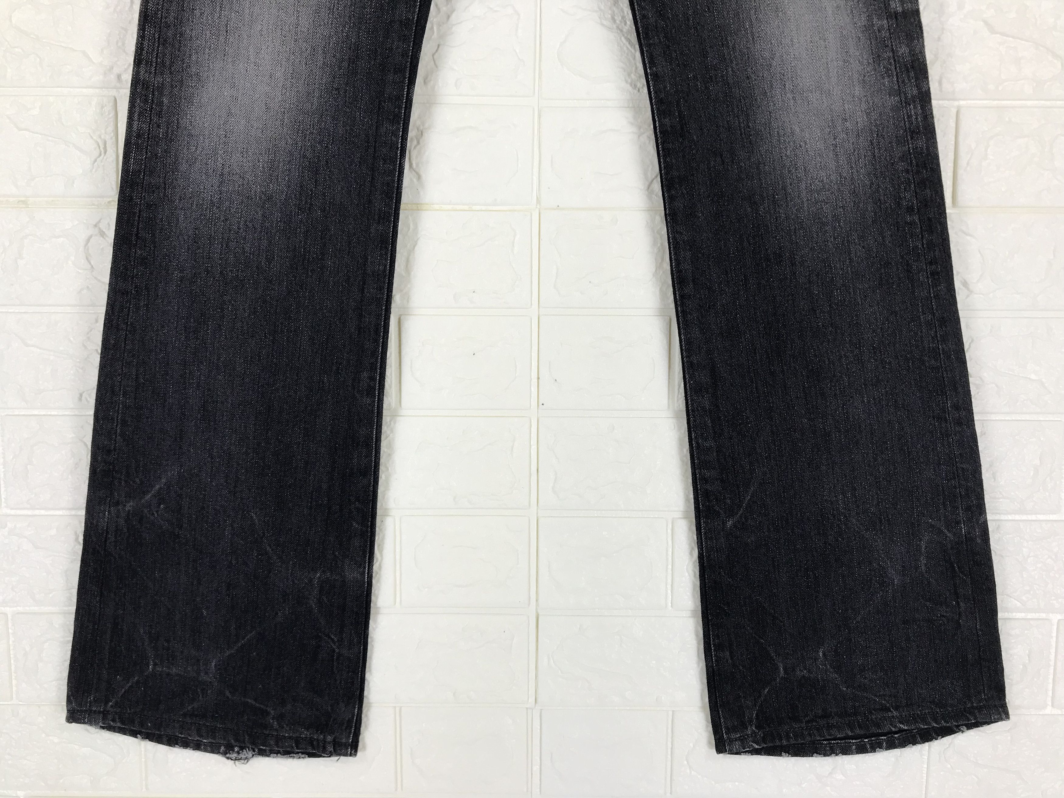 Vanquish Vanquish Studded Faded Black Flare Jeans Size US 30 / EU 46 - 4 Thumbnail