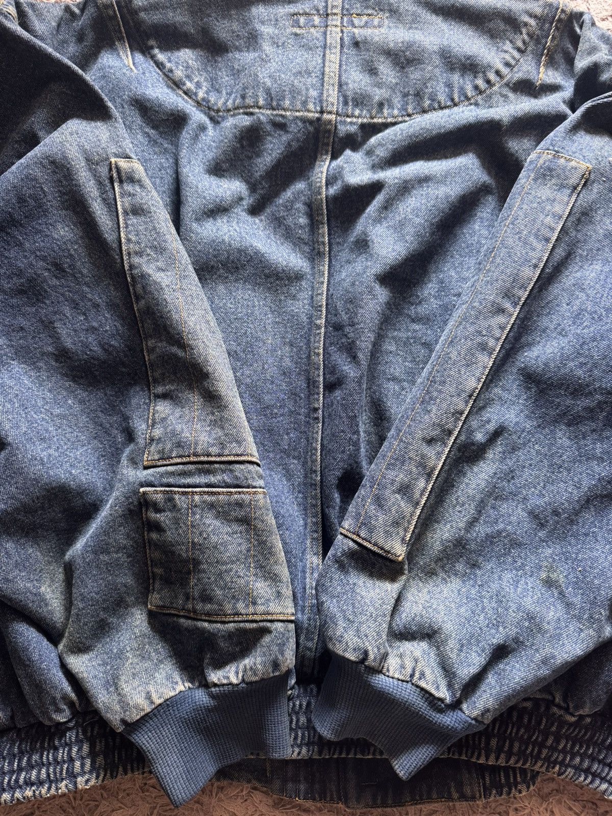 Katharine Hamnett London SOLD Katharine Hamnett Denim Cargo Bomber Jacket Size US L / EU 52-54 / 3 - 12 Thumbnail