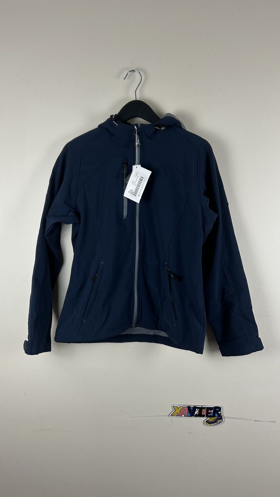 Vintage Soft Shell Jacket Medium Women Navy Size M / US 6-8 / IT 42-44 - 1 Thumbnail